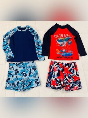 2- Kids' Shein Rash Guard Swim Set size 5